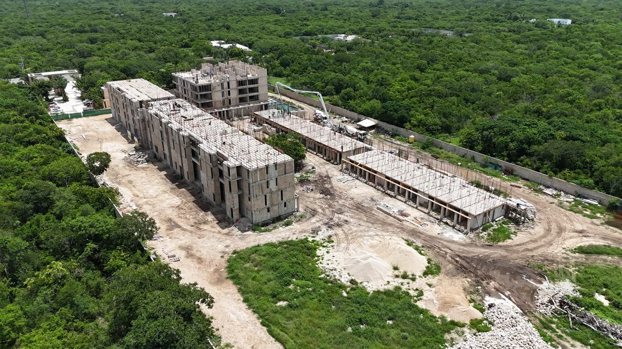 Avance de obra visto desde dron